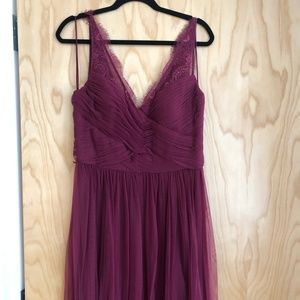 Bridesmaid: Black Cherry Blhdn Dress